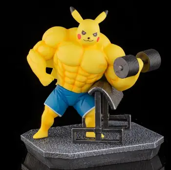 Spor kasları Pokemon Pikachu Bulbasaur Charmander Squirtle figure Koleksiyon Model Oyuncaklar